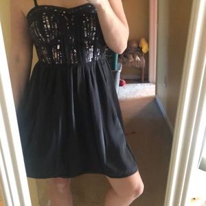 Dress with sequin detailing